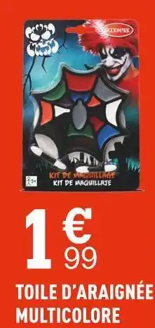 Centrakor Toile d’araignée multicolore offre