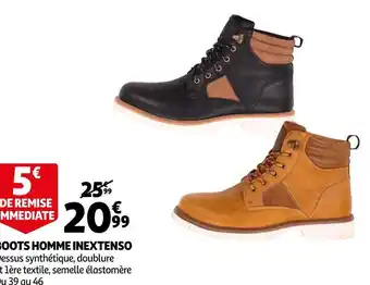 Auchan In extenso boots homme offre