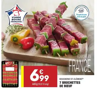 ALDI 7 Brochettes De Bœuf offre