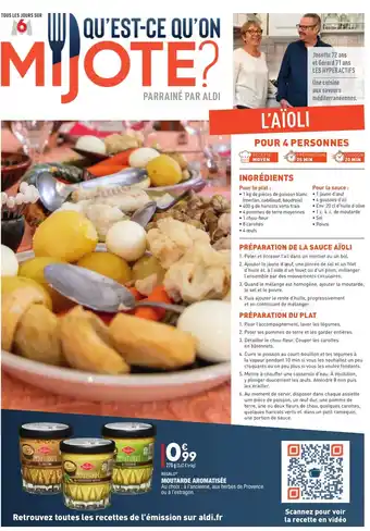 ALDI Moutarde Aromatisée offre