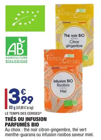 ALDI Thés Ou Infusion Parfumés Bio offre
