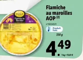 Lidl Flamiche Au Maroilles Aop offre