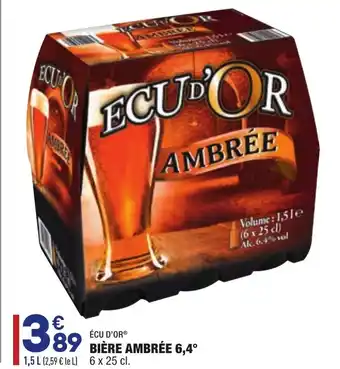 ALDI Bière Ambrée offre