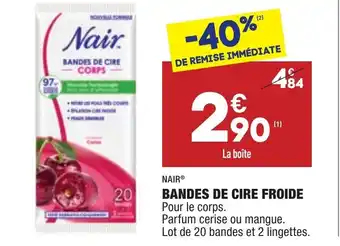 ALDI Bandes De Cire Froide offre