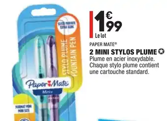 ALDI 2 Mini Stylos Plume offre