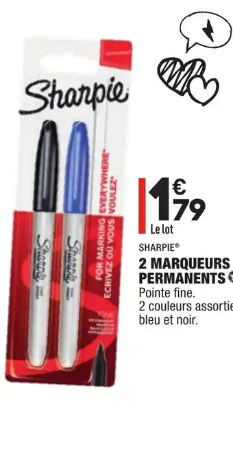ALDI 2 Marqueurs Permanents offre
