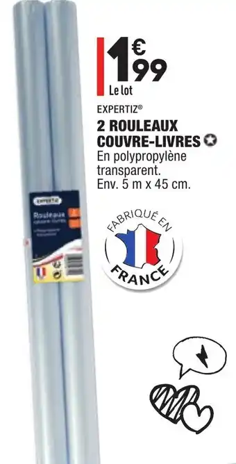 ALDI 2 Rouleaux Couvre-Livres offre