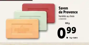 Lidl Savon De Provence offre