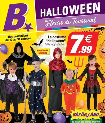 Bazarland Le costume offre