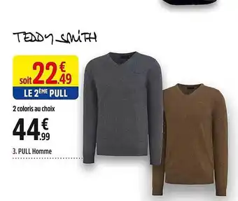 Intersport Pull homme teddy smith offre