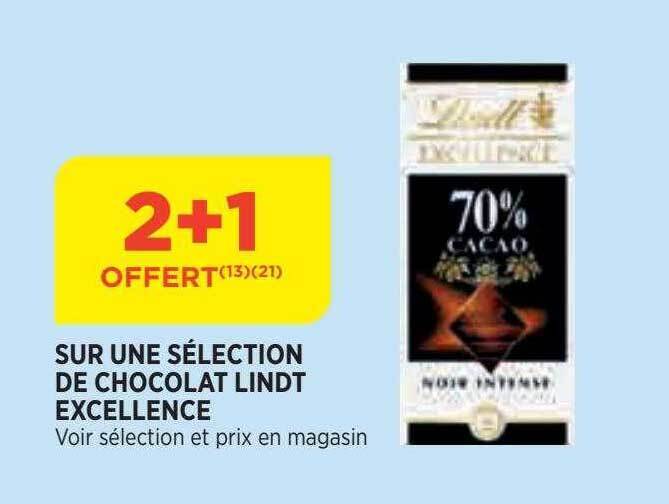 Promo Chocolat lindt excellence chez Bi1