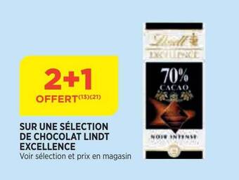 Bi1 Chocolat lindt excellence offre