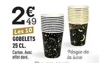 Centrakor Gobelets 25cl offre