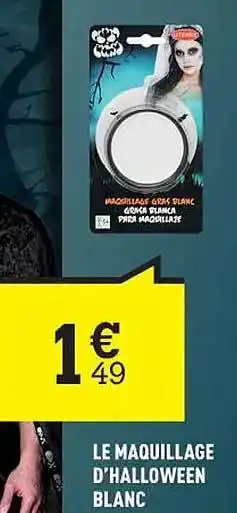 Centrakor Le maquillage d'halloween blanc offre