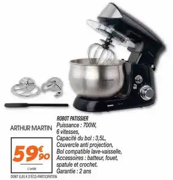 Netto Robot pâtissier arthur martin offre