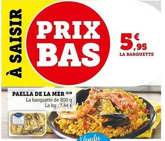 Super U Paëlla de la mer offre