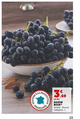 Super U Raisin noir offre