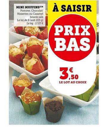Super U Mini muffins offre