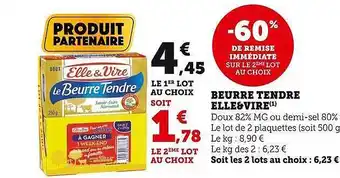 Beurre tendre elle & vire
