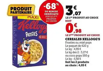 U Express Céréales kellogg's offre