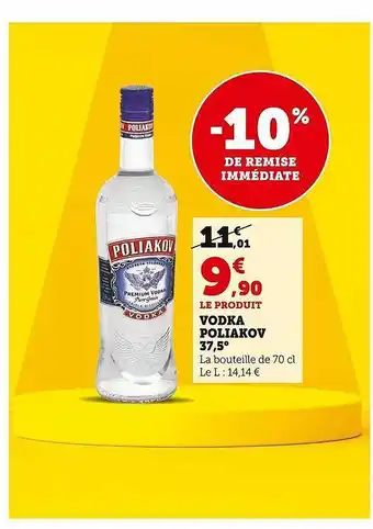 Super U Vodka poliakov 37,5° offre
