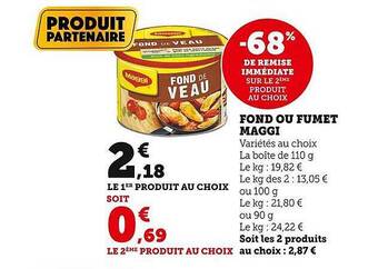 U Express Fond ou fumet maggi offre