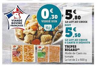 U Express Tripes bigard offre