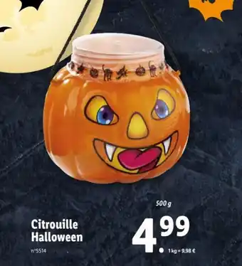 Lidl Citroulle Halloween offre