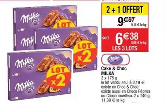 Cora x Carrefour Cake & choc milka offre