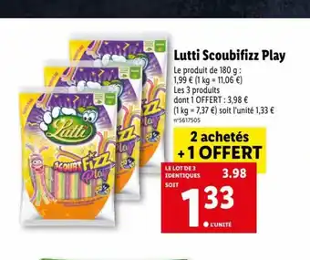 Lidl Lutti Scoubifizz Play offre