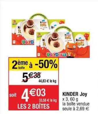 Cora x Carrefour Kinder joy offre