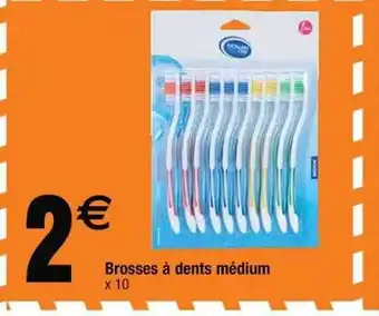 Cora x Carrefour Brosses à dents médium offre
