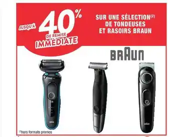 Cora x Carrefour Tondeuses et rasoirs braun offre