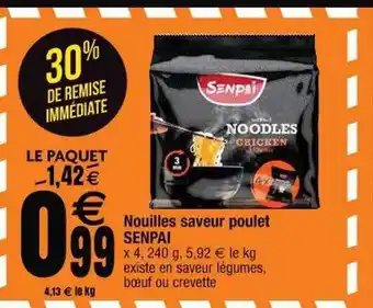 Cora x Carrefour Nouilles saveur poulet senpai offre