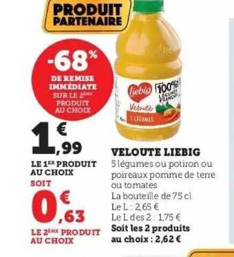 Hyper U Velouté liebig offre