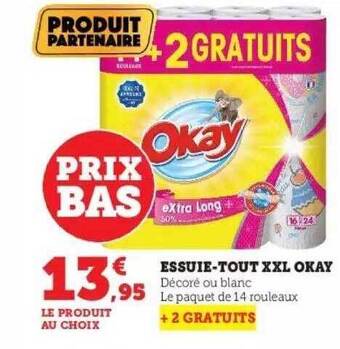 Hyper U Essuie-tout xxl okay offre