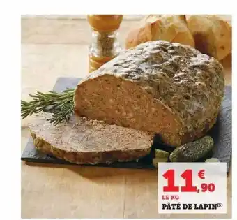 Hyper U Pâté de lapin offre