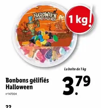 Lidl Bonbons gélifiés Halloween offre