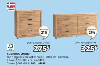 JYSK Commode lintrup offre
