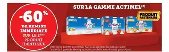 Hyper U La gamme actimel offre