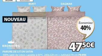 JYSK Parure de lit en satin offre