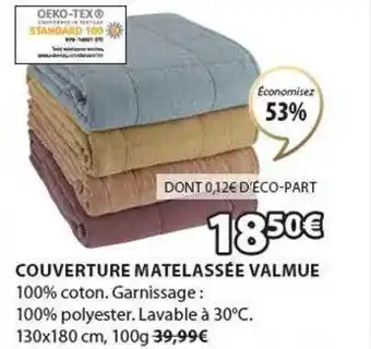 JYSK Couverture matelassée valmue offre