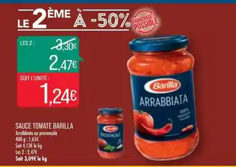 Match Sauce tomate barilla offre