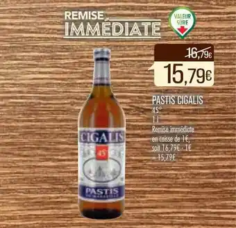 Match Pastis gigalis offre