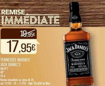 Match Tennessee whiskey jack daniel's offre