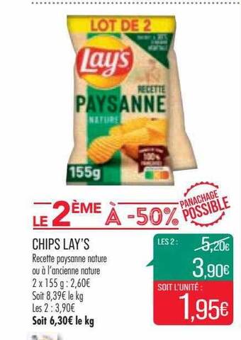 Match Chips lay's offre