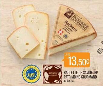 Match Raclette de savoie igp patrimoine gourmand offre