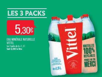 Match Eau minérale naturelle vittel offre