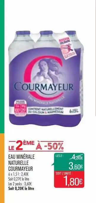Match Eau minérale naturelle courmayeur offre