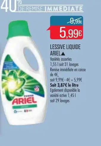 Match Lessive liquide ariel offre